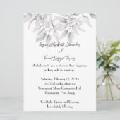 Dainty und Elegante Einladung zur Hochzeit (Stehend Vorderseite)