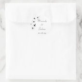 Dainty Vine Runder Aufkleber (Tasche)