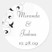 Dainty Vine Runder Aufkleber (Vorderseite)