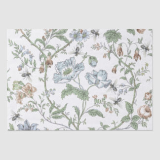Dainty Vintage Blume mit Honigbienen Pastel Seidenpapier