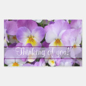 Dainty Violas ~ Rectangle Sticker (Vorderseite)
