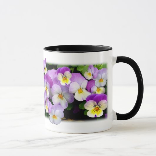 Dainty Violas ~ Ringer Tasse (Rechts)
