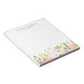 Dainty Watercolor Blume | Pastell Floral Notizblock (angewinkelt)