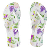 Dainty Watercolor Blume | Peonies und Wisterias Badesandalen (Fußbett)