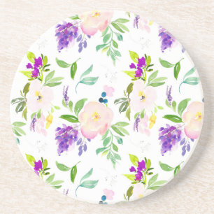 Dainty Watercolor Blume   Peonies und Wisterias Untersetzer