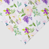 Dainty Watercolor Peonings and Wisterias Pattern Seidenpapier (Ausschnitt)