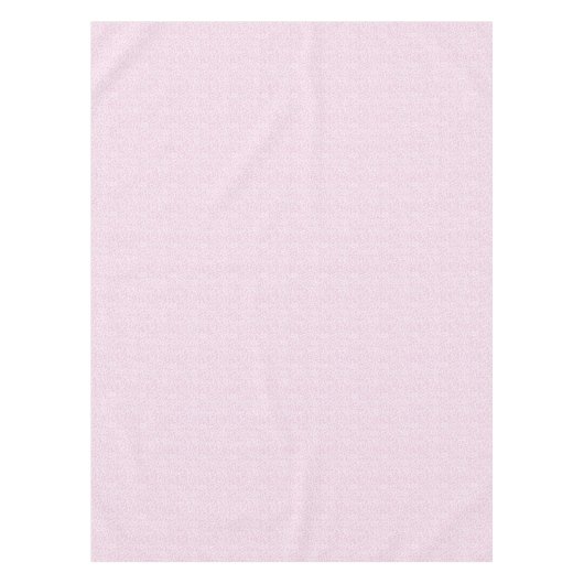 Dainty White Muster Blätter auf sehr hellrosa Tischdecke (Vorderseite)