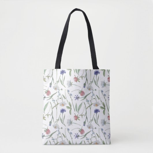 Dainty Wild Blume Tasche (Vorderseite)