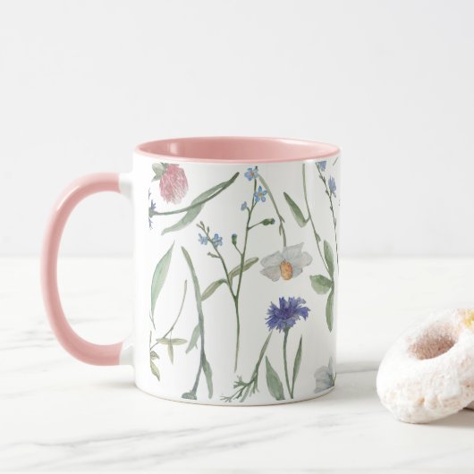 Dainty Wild Blume Tasse (Mit Donut)