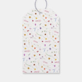 Dainty Wildblume Brautparty Geschenkanhänger (Rückseite)