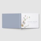 Dainty Wildblume Dusty Blue Gästebuch (Voll)