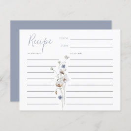 Dainty Wildblume Dusty Blue Rezept Card