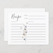 Dainty Wildblume Rezept Card (Vorne/Hinten)