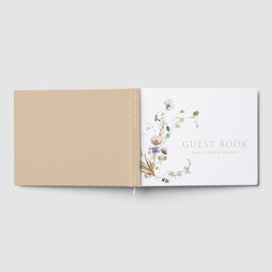 Dainty Wildblume Soft Tan Gästebuch (Voll)