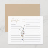 Dainty Wildblume Soft Tan Rezept Card (Vorne/Hinten)