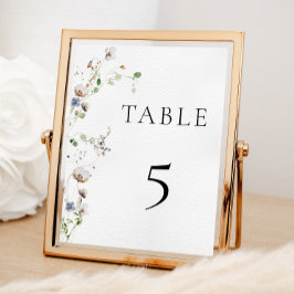 Dainty Wildblume Tischnummer Poster