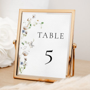 Dainty Wildblume Tischnummer Poster