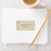 Dainty Wildblume Wedding Adressaufkleber (Insitu)