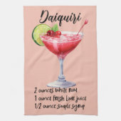 Daiquiri Cocktail Rezept Geschirrtuch (Vertikal)