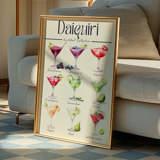 Daiquiri Print | Trendy Wall Art Poster