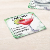 Daiquiri Rechteckiger Pappuntersetzer (angewinkelt)