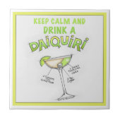 DAIQUIRI RECIPE COCKTAIL ART FLIESE (Vorderseite)