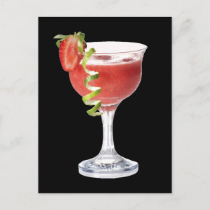 Daiquiri Strawberry Postcard Postkarte