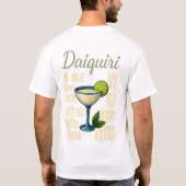 Daiquiri T-Shirt – Classic Rum Cocktail (Rückseite)