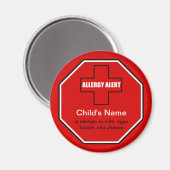 Dairy Allergy Medical Allert Std Magnet (Vorderseite/Rückseite)