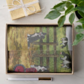 Dairy Bauer Country Gnome Traktor Landschaft Seidenpapier (Geschenk)