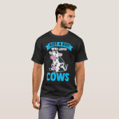 Dairy Cow Farmer Cow Farming Just A Boy Who Loves  T-Shirt (Vorne ganz)