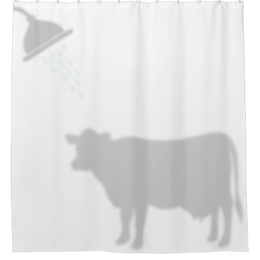 Dairy Cow Shadow Silhouette Shadow Buddies Duschvorhang (Vorderseite)