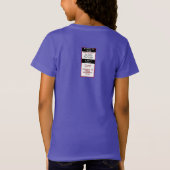 Dairy Food Allergy Alert Abzeichen Style T - Shirt (Rückseite)