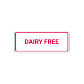 Dairy free Allergy Friendly Permastempel (Design)