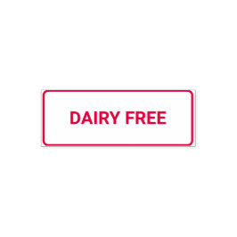 Dairy free Allergy Friendly Permastempel
