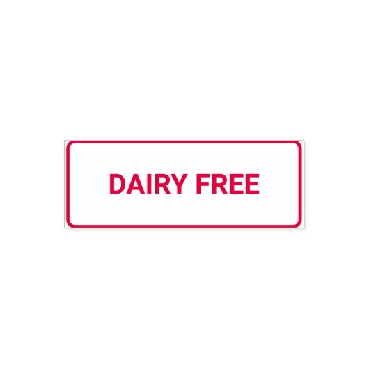 Dairy free Allergy Friendly Permastempel (Design)
