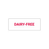 Dairy-free Allergy Friendly Permastempel (Design)