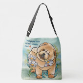 DAISEE MAE Text - Designer-Kreuzkörper oder Totbeu Tragetaschen Mit Langen Trägern (Rückseite)