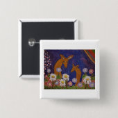 Daises and Deer Button (Vorne & Hinten)