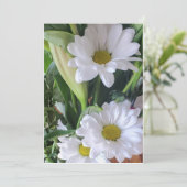 Daiseys Floral Greeting Card Dankeskarte (Stehend Vorderseite)