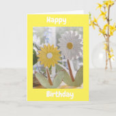 DAISIEN FÜR IHREN SONDERTAG KARTE (Gelbe Blume)