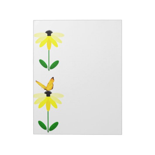 Daisies 11" x 8,5" Notepad - 40 Seiten Notizblock (Rotiert)