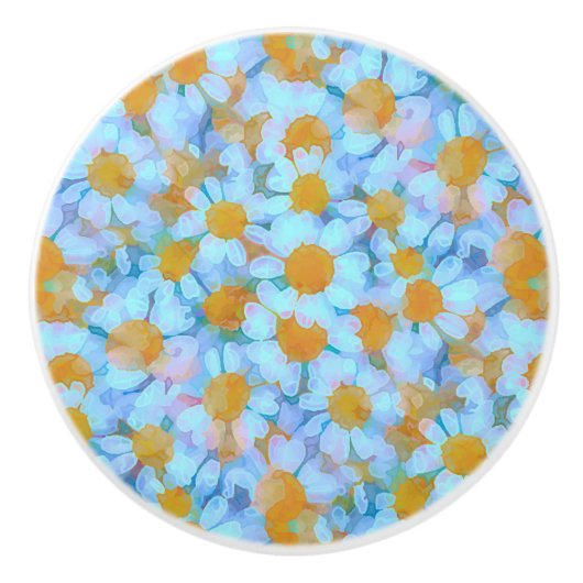 Daisies and Lace Keramikknauf (Vorderseite)