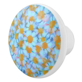 Daisies and Lace Keramikknauf