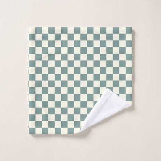 Daisies and Ladybugs Peach und Aquamarin Badhandtuch Set (Waschlappen)