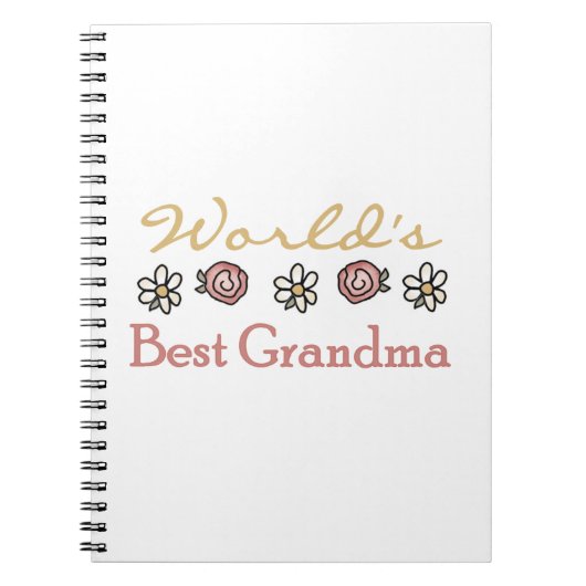Daisies and Rose Weltbeste Oma-Geschenke Notizblock (Vorderseite)