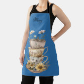 Daisies and Tea Cups Apron Schürze (InSitu)