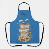 Daisies and Tea Cups Apron Schürze (Vorderseite)