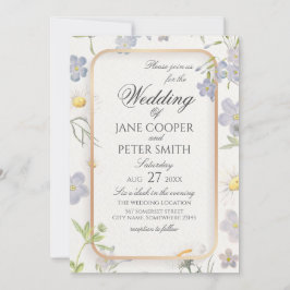 Daisies and wildflowers floral Wedding Invitation Einladung