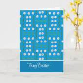 Daisies April Geburtstagskarte für Brother Karte (Gelbe Blume)